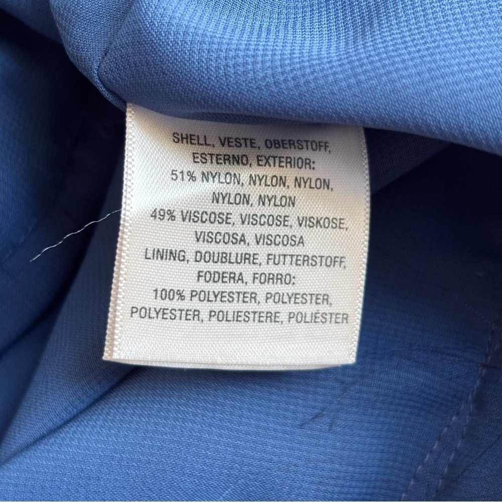 Elevenses Nova Blue Velvet Halter Jumpsuit Sz 10 Anthropologie - Picture 10 of 12